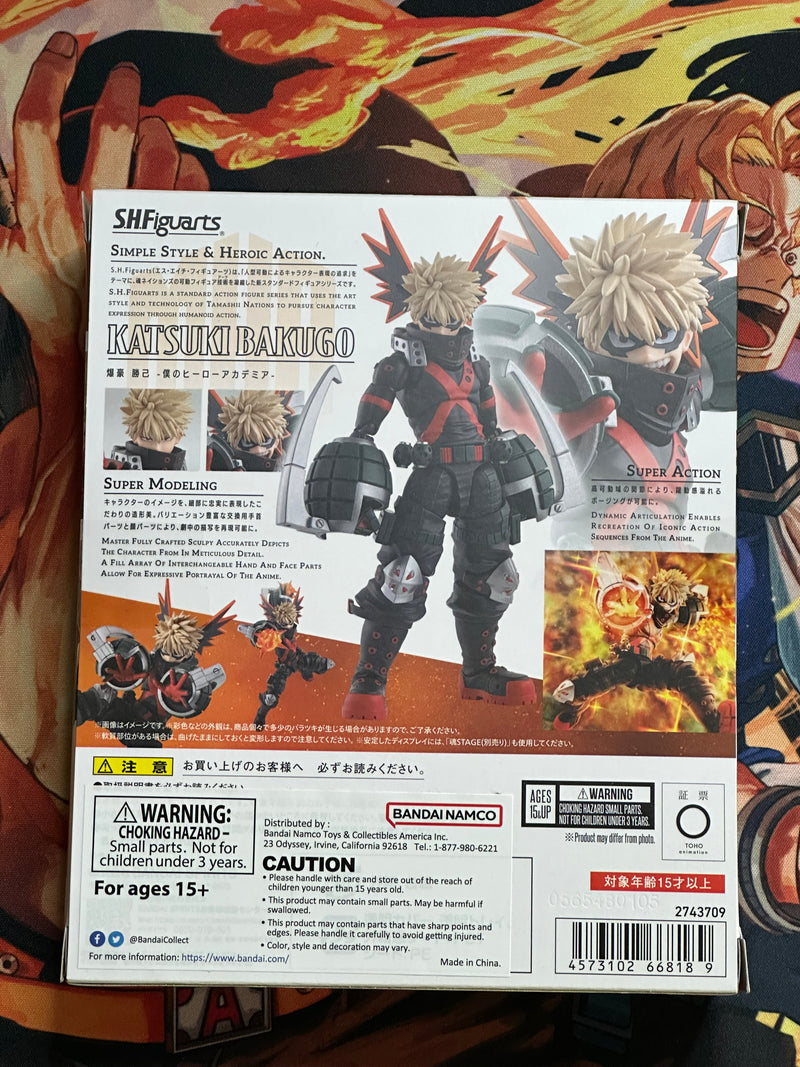 S.H. Figuarts My Hero Academia Katsuki Bakugo Action Figure USA In Hand