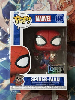 Spider-Man with Sandwich the Dog Funko Pop! Vinyl Figure #1449 In Hand Ships Now