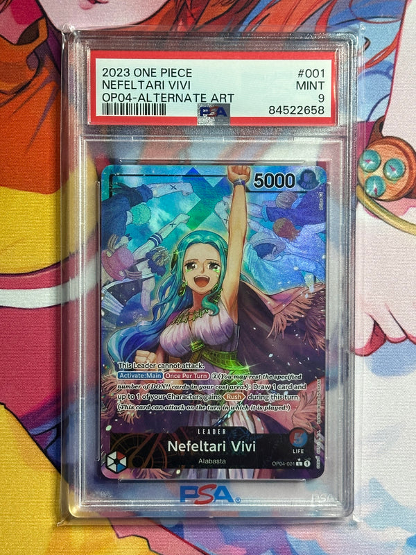 Nefeltari Vivi OP04 Alternate Art PSA 9 Mint One Piece 2023