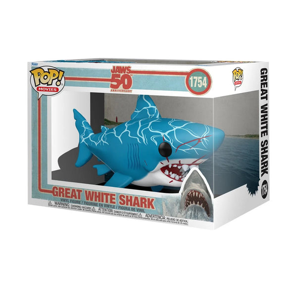Jaws 50th Anniversary Great White Shark Super 6" Funko POP! Movies #1754 Figure