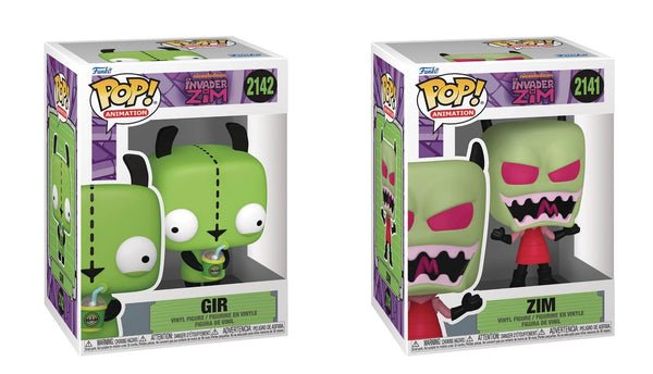 Invader Zim Gir and Zim Funko Pop! Vinyl Figure Wave 3 PRESALE With Protector