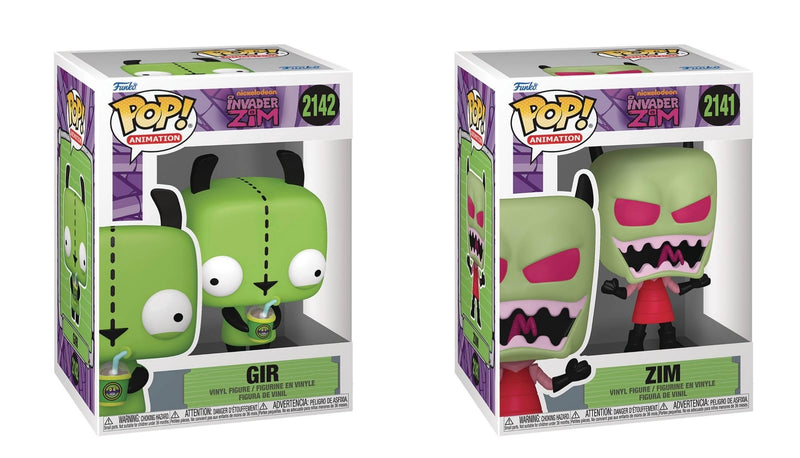 Invader Zim Gir and Zim Funko Pop! Vinyl Figure Wave 3 PRESALE With Protector