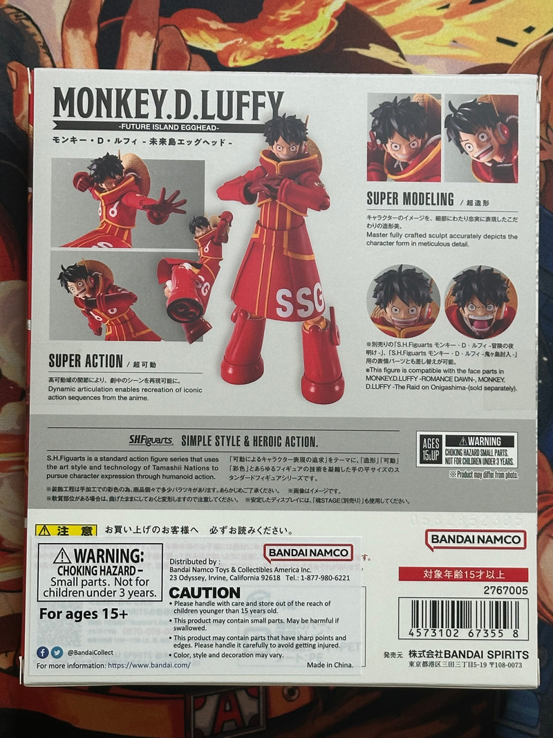 S.H. Figuarts Monkey.D.Luffy -Future Island Egghead- One PieceAction Figure USA