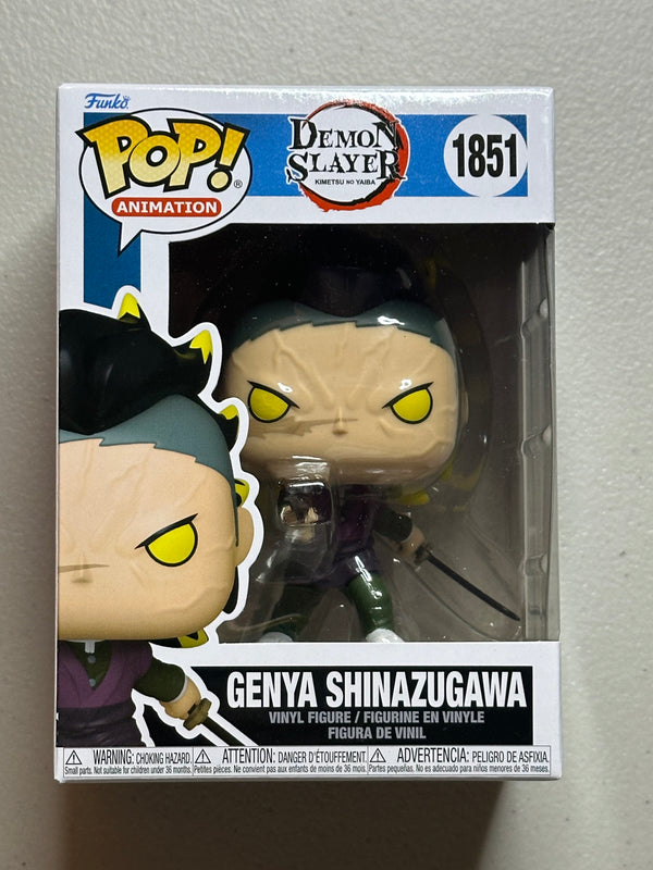 Funko Pop! Demon Slayer Genya Shinazugawa (Demon Form) #1851 w/Premium Protector