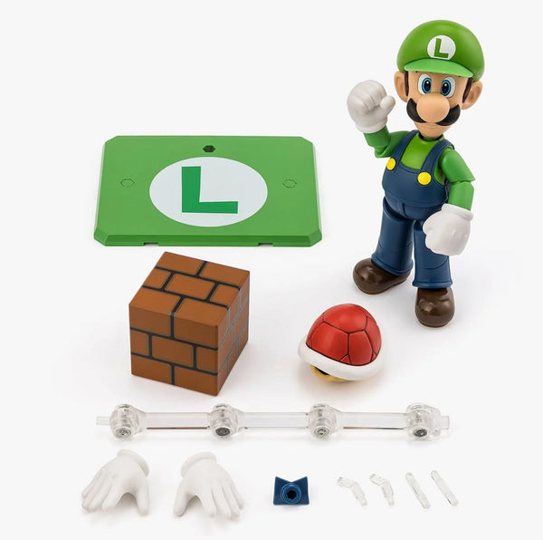 Super Mario Bros. Luigi S.H.Figuarts Action Figure Presale USA Final Sale