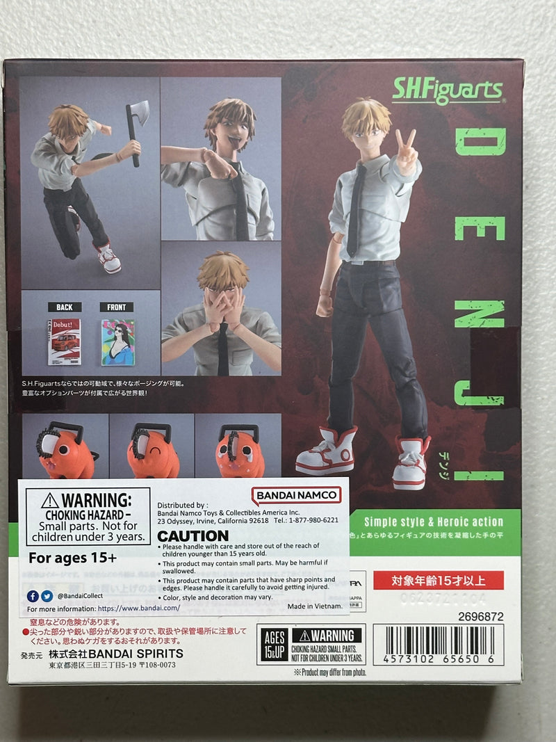 Bandai Tamashii S.H. Figuarts Denji W Pochita Chainsaw Man Action Figure New