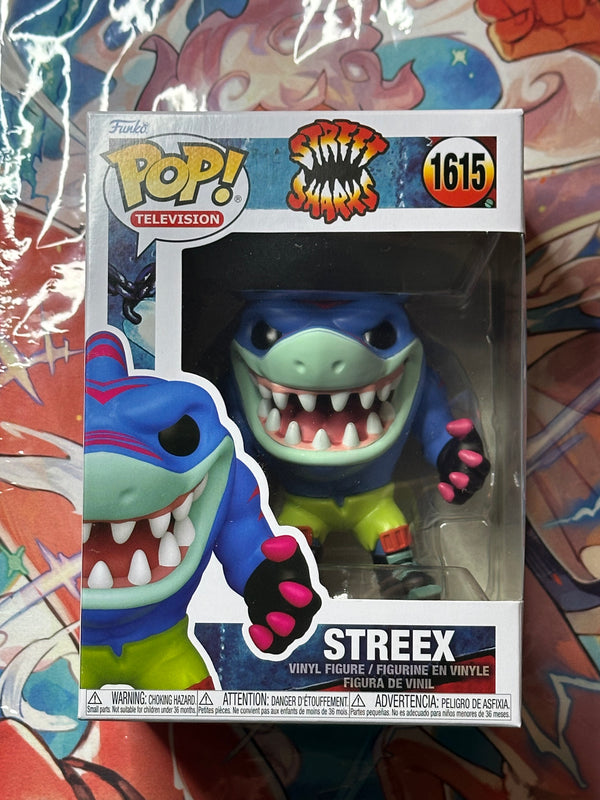 Street Sharks Streex Funko Pop! Vinyl Figure #1615 With Protector