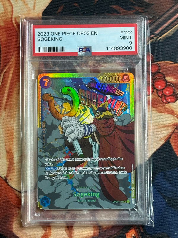 One Piece TCG - Pillars Of Strength - Sogeking OP03-122 SEC English PSA 9