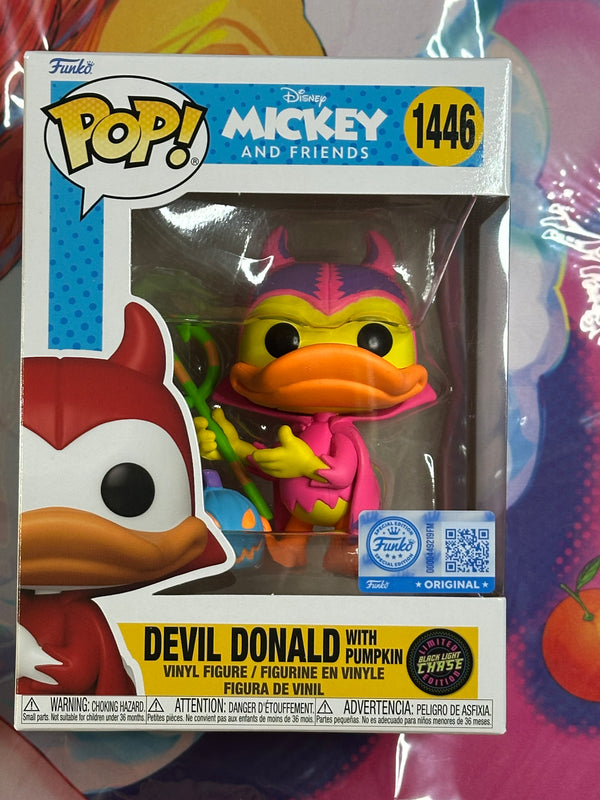 Mickey and Friends Devil Donald with Pumpkin Funko Pop! Vinyl Figure #1446 - Specialty Series Chase