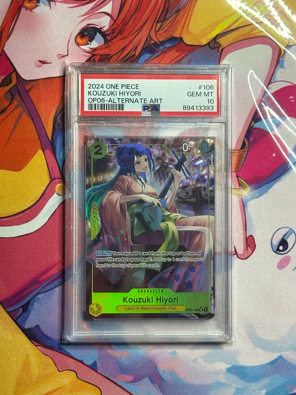 Kouzuki Hiyori OP-06 Wings Of The Captain Alt Art PSA 10 Gem Mint