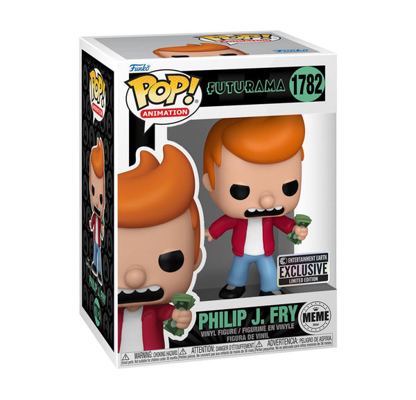 Futurama Philip J. Fry Meme Funko Pop! Vinyl Figure #1782 - Entertainment Earth Exclusive